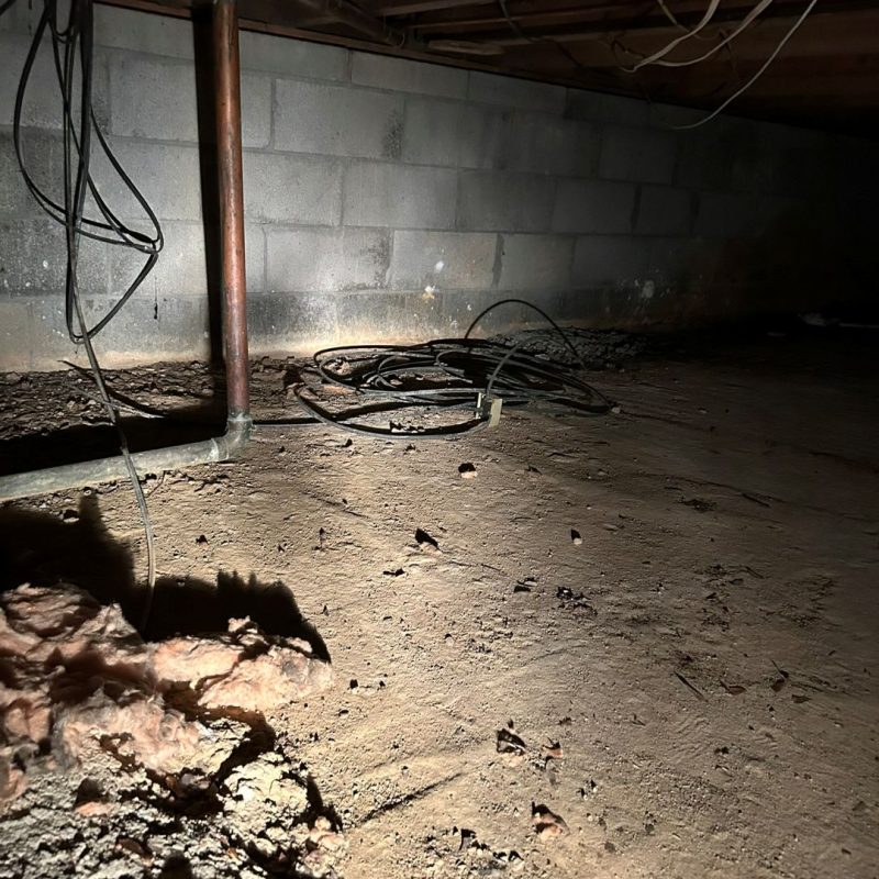 Original 30-inch crawlspace before basement conversion in West Chester PA