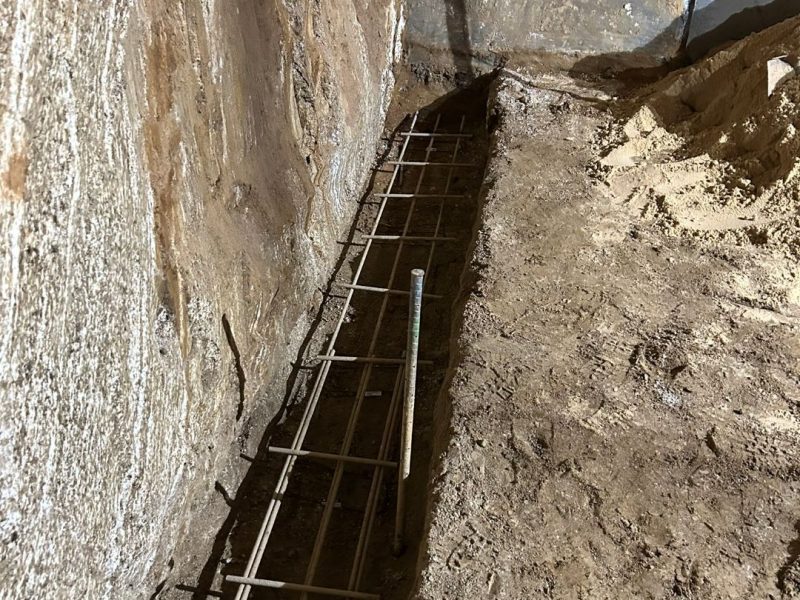 Reinforcing steel for residential foundation underpinning
