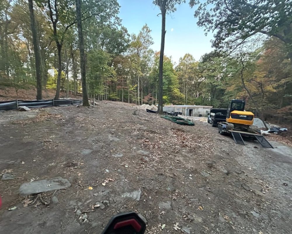 Land clearing and site preparation project in Malvern, Pennsylvania.